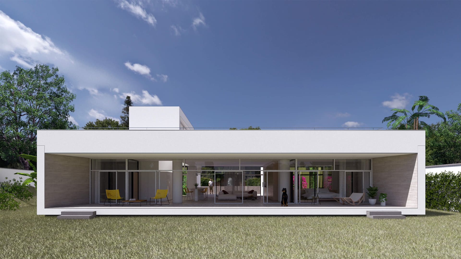 esta imagen muestra una casa d euna planta