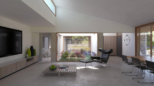 esta imagen muestra el aptio interno de una vivienda